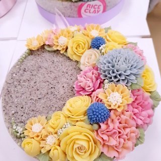 あんフラワーソルケーキ講師養成講座(ライスクレイ協会)