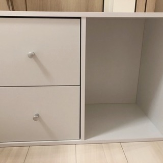 アイリスオーヤマ カラーボックス 引き出し付きの画像