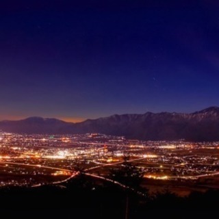 高ボッチ山で夜景撮影
