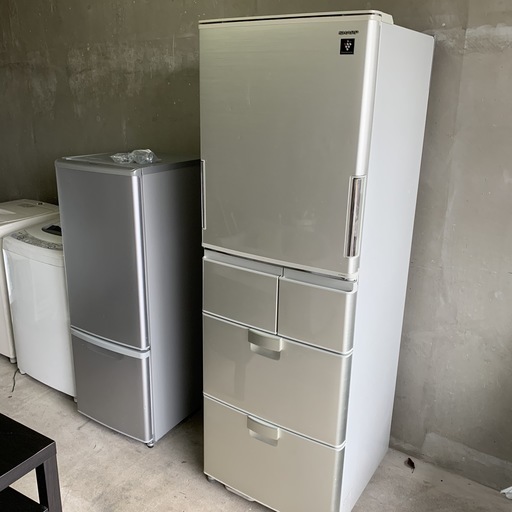 SHARP シャープ 416L冷凍冷蔵庫 SJ-PW42S-N 自動製氷機能