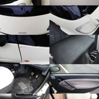 smart、二人乗り軽自動車、白色の画像