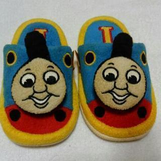 【難あり】子ども用 トーマスのスリッパ 14㎝  汽車 電車 列...