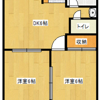 静波　初期費用50,000円キャンペーン静波の２DKアパート、家...