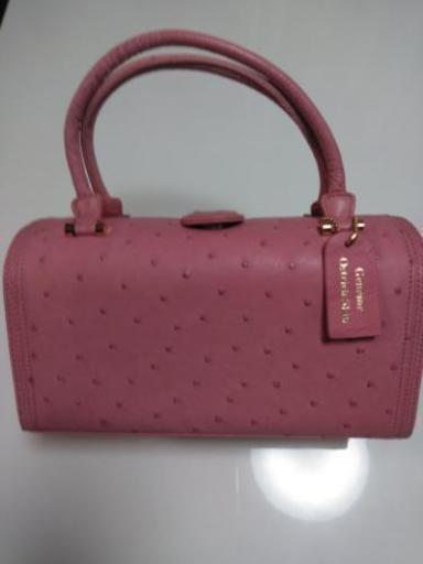 Genuine ostrich skin バッグ