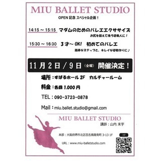 【開催決定！11月2日9日】の画像