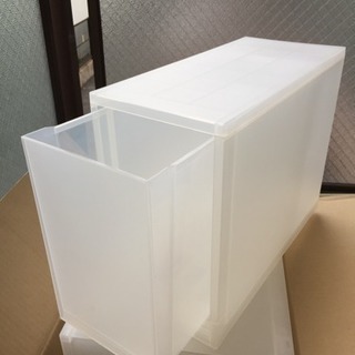 無印良品 ポリプロピレン追加用ストッカー・深型 【3個セット】