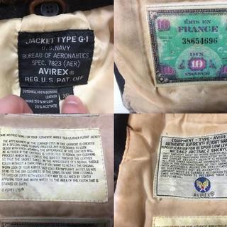 ☆AVIREXアヴィレックスG-1フライトジャケットXS/裏地刺繍あり*（F181012）206-181 ☆AVIREXアヴィレックスG-1フライトジャケットXS/裏地刺繍あり
