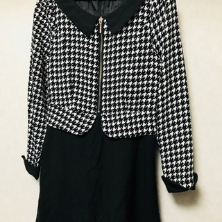Ｍ  ジャケット着用風な素敵ワンピースの画像