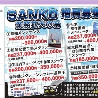 業務拡大につき正社員募集します