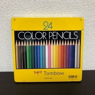 【色鉛筆】【ほぼ未使用】トンボ 色鉛筆 24色の画像