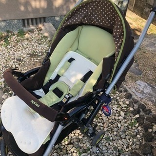 美品！アップリカ♡ベビーカービスケット♡グリーン