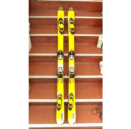 札幌169cm 【サロモン teneighty スキー2点セット 黄テン】169cm XSCREAM モーグル オールラウンド ツインチップ SALOMON 1080 初期頃 本郷通店