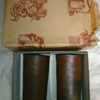 備前焼 ビアマグ(ビールジョッキ)【未使用品】酒器 出井尚文の画像