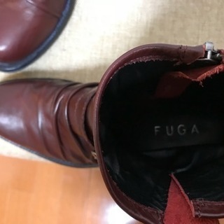 FUGA  合皮レザーブーツ　サイズ　27センチ　の画像
