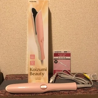 コイズミ ヘアアイロン カール ピンク KHR-1300/Pの画像