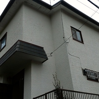 軒天の張替え　塗装、戸袋の塗装