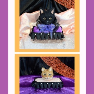 羊毛フェルト🎃ハロウィンイベントin日本橋 10月29日『ハロウィンキャットのブローチ作り』 大人気！リアル羊毛フェルトワークショップ 〜 受講者募集中 〜の画像