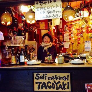 セルフたこ焼きBAR スタッフ募集＊シェアハウスに住込みもできます＊の画像