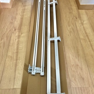 無印良品 カーテンレール・ダブル / オフ白　1.2～2.0m