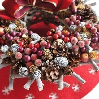 ノルディック♪北欧風Yulwreath☆クリスマスリース・レッスンのご案内の画像