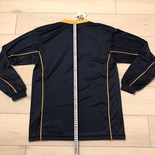 新品 未使用 オンザコート ロンt S 紺x金 長袖シャツ バスケ OTCの画像