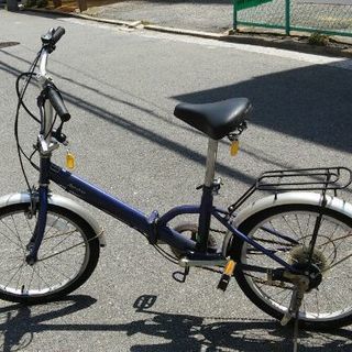 自転車 ５段ギア　青
