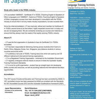 ・TOEFL・IELTS・Test Training・Online・オーストラリア政府に認定されている先生・In Osakaの画像