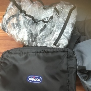 ベビーカーのレインカバーと足の防寒の画像