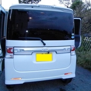 再値引き！ダイハツ タントカスタム RSターボ 16インチアルミ 検査付き パワースライドドア パールホワイト 低走行車の画像