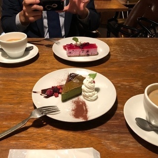 カフェでお茶