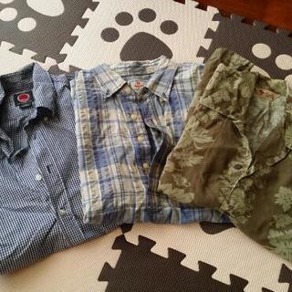 4枚メンズシャツ　半袖　サイズM　