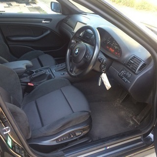 全込 最終値下げ 車検31/4 BMW 320i Mスポ 実走行 整備多数 キーレス セキュリティ イカリング AUX DVD ETC HID 地デジの画像