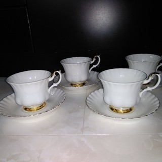 ROYAL ALBERT Val D'or★コーヒーカップ4客