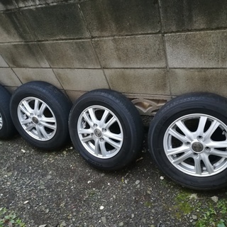【美品】軽自動車用アルミホイール１４５／８０R13（夏タイヤ４本）