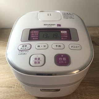 シャープの炊飯器お譲りします。３合炊き/KS-G5E1-KPの画像