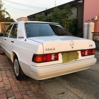 車検渡し可 車検2年付 92年式メルセデスベンツ190D 2.5 ディ 純正ホワイト ディーラー車 取説 保証書 スペアキー 綺麗 相場高騰中 熊本 福岡の画像