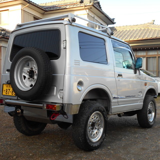 平成10年 ジムニー4WD ランドベンチャー　F5速　検31年4月　リフトアップ　JA22W　K6Aターボ　改造多数　関東仕入れ　新潟の画像
