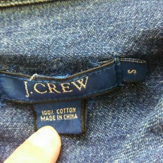 デニムシャツ　J.CREW　Sサイズの画像