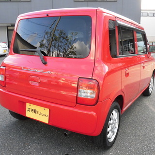 スマ軽　福岡　ラパン X 1年無料保証・車検ほぼ2年付き　赤013の画像