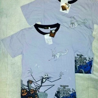新品 ナイトメア ビフォアクリスマス♪ラメ Tシャツ F