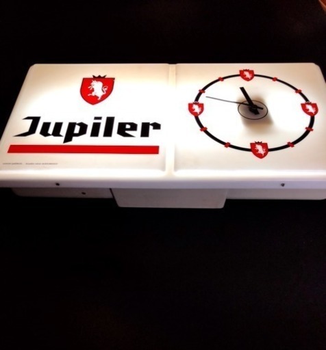 70's ビンテージベルギービールの時計照明