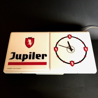70's ビンテージベルギービールの時計照明の画像