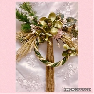 マグノリアの和モダンリース🎀