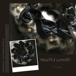 世界に一つのファーリース Heartful  wreath ハートフルリースレッスンの画像