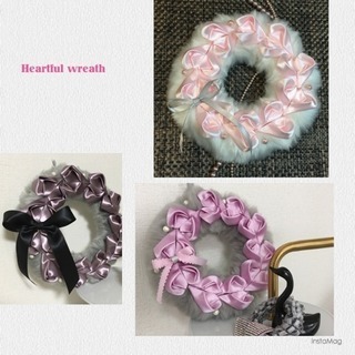 世界に一つのファーリース Heartful  wreath ハートフルリースレッスンの画像