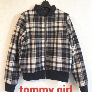 Tommy Girl  チェック柄ブルゾン　ロングスカートに合わ...