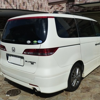 検査31年5月エリシオンVX モデューロエアロ/HDDナビ/地デジ/バックカメラ/後席モニター/社外アルミスタッドレス付き/パワスラ/コンビハン/ETC の画像