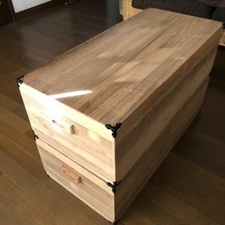 桐製収納箱2ケ 差し上げます！の画像