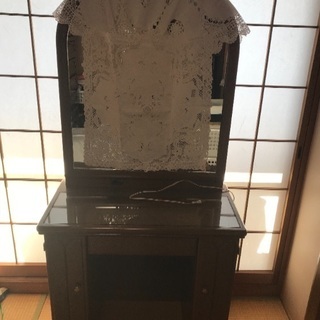値下げ価格❗️ガラス天板、引き出し付  ドレッサー