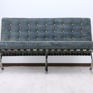 定価20万円超。ビンテージ デニムのバルセロナチェア / 検（ロ...